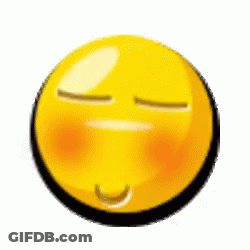 Yellow Smiley Face With Eyes Closed GIF