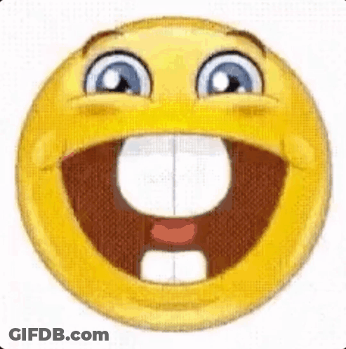 Yellow Smiley Face With Open Mouth GIF