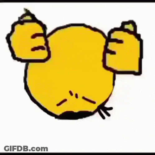 Yellow Smiley Face With Pink Eyes GIF