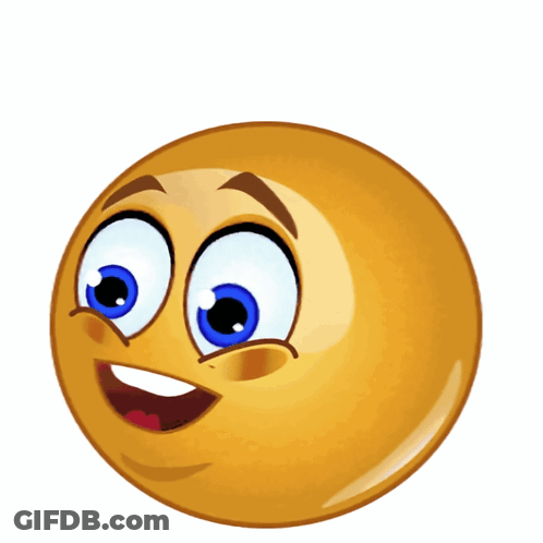 Yellow Smiley Face With Red Kiss GIF