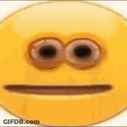 Yellow Smiley Face With Slight Smirk GIF