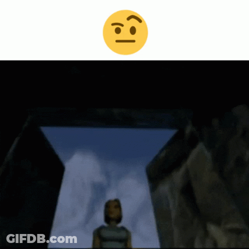 Yellow Smiley Face With Smirk GIF