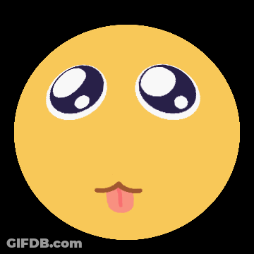 Yellow Smiley Face With Tongue Out GIF