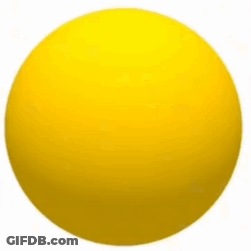 Yellow Smiley Face With Two Holes GIF