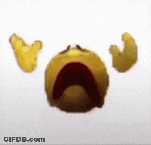 Yellow Smiley Open Mouth Arms GIF