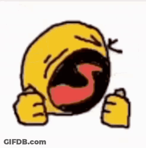 Yellow Smiley Open Mouth Fist GIF