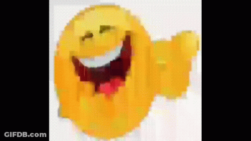Yellow Smiley Pixel Art Open Mouth GIF