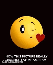 Yellow Smiley Red Heart Now This Picture Really Brought Some Smiles GIF