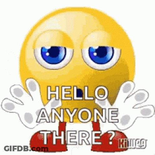Yellow Smiley Saying Hello GIF