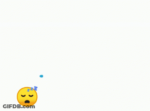 Yellow Smiley Sleeping With Blue Lines GIF