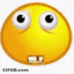 Yellow Smiley With Big Eyes And Teeth GIF