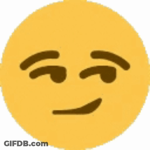 Yellow Smiley With Closed Eyes And Slight Smile GIF
