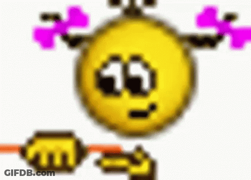 Yellow Smiley With Crown Holding Beer GIF