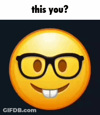Yellow Smiley With Glasses This You? GIF