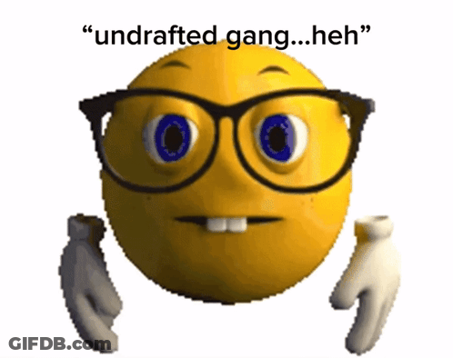 Yellow Smiley With Glasses Undrafted Gang Heh GIF