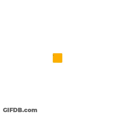 Yellow Square With Green Circle And OS GIF
