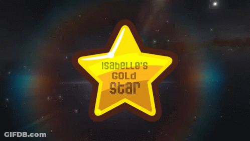 Yellow Star Isabelle's Gold Star GIF