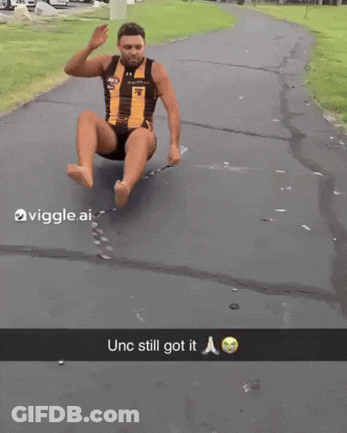 Yellow Striped Man Sliding Unc Still Got It GIF