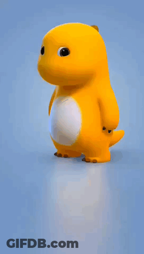 Yellow Stuffed Animal Walking GIF