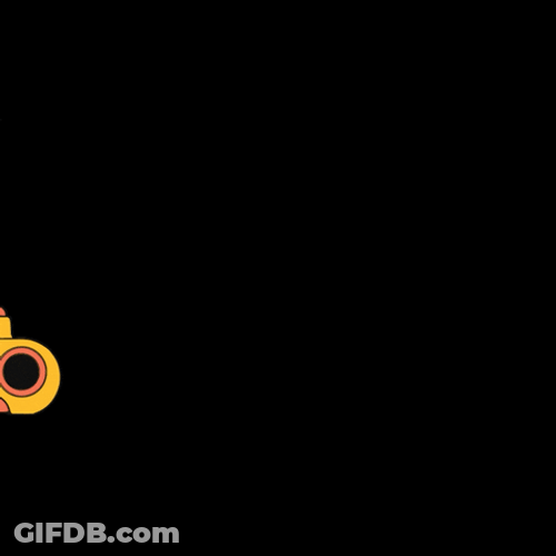 Yellow Submarine Passing By GIF