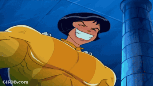 Yellow Suit Cartoon Smiling And Laughing GIF