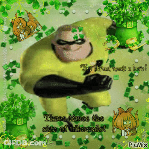 Yellow Superhero Man Saying The Threat Needs A Hero GIF