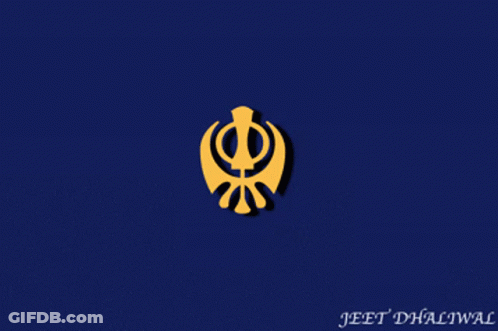 Yellow Text 96 On Blue Background GIF