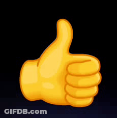 Yellow Thumbs Up Emoji GIF