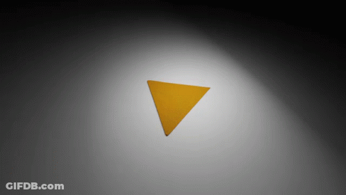 Yellow Triangle Shadow GIF