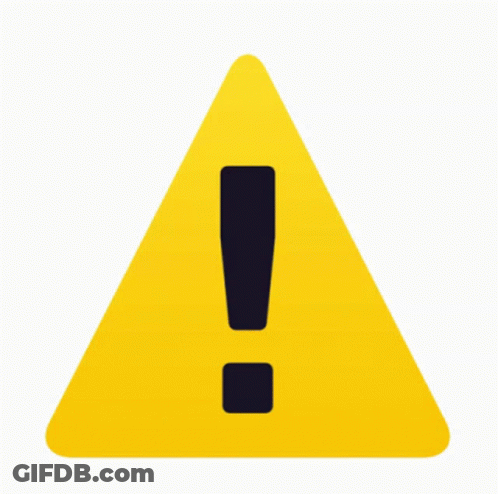 Yellow Triangle With Black Exclamation Point GIF