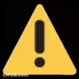 Yellow Triangle With Exclamation Point GIF