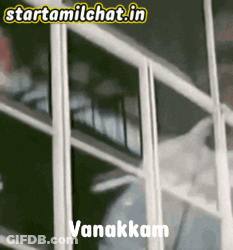 Yellow Vanakkam Sign GIF