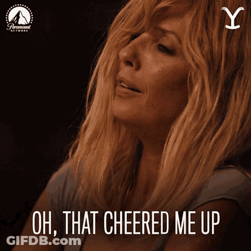 Yellowstone Beth Dutton Drinking That Cheered Me GIF