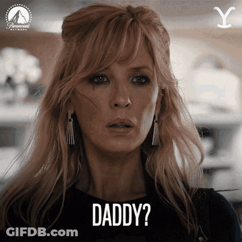 Yellowstone Beth Dutton Sad Shocked Daddy GIF