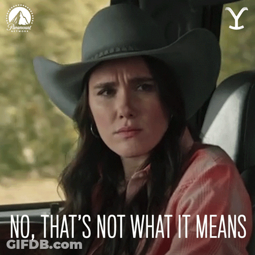 Yellowstone Hassie Harrison Not What It Means GIF
