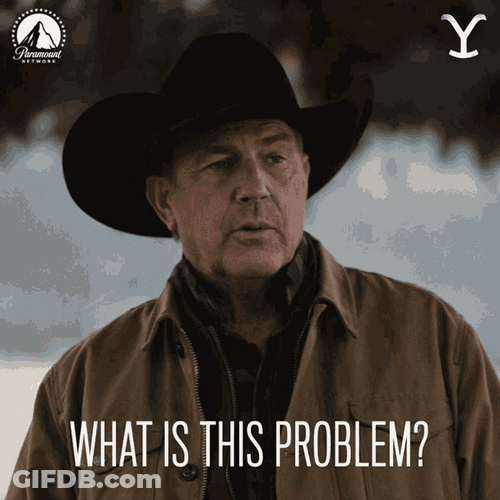 Yellowstone John Dutton What's The Problem GIF