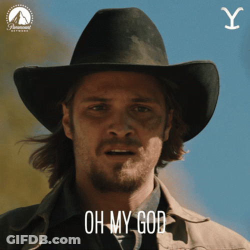 Yellowstone Kayce Dutton Shocked Oh My God GIF
