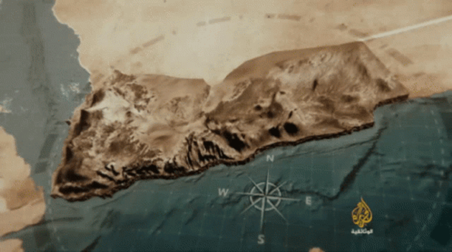 Yemen Map 3D GIF