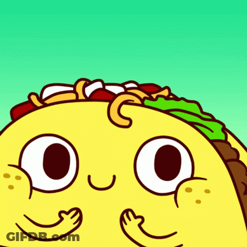 Yes Cute Cartoon Taco GIF