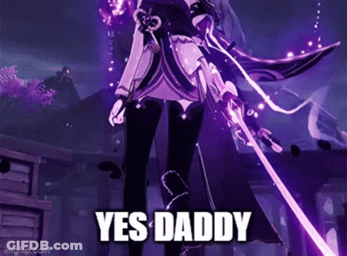 Yes Daddy Raiden Shogun Powers GIF