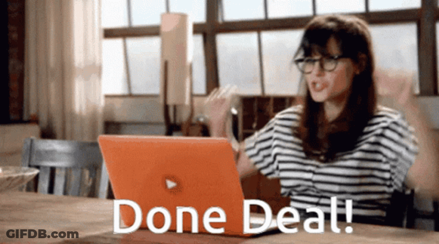 Yes! Done With The Deal GIF