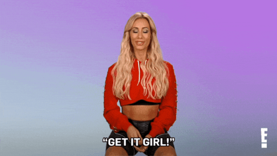 Yes Girl Leah Van Dale Carmella WWE GIF