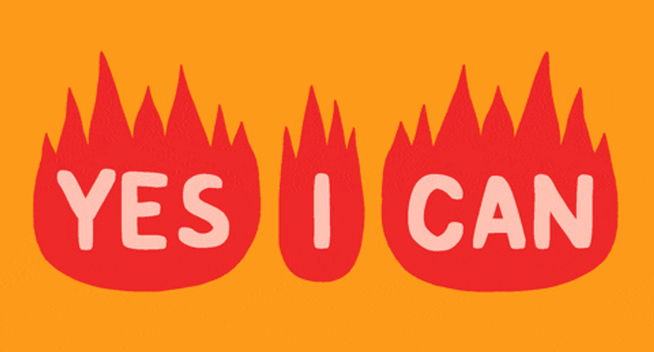 Yes I Can Motivation On Fire GIF