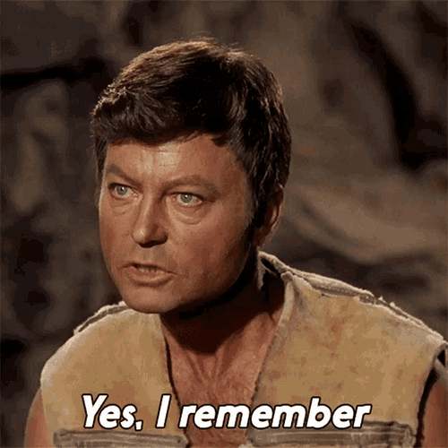 Yes I Remember Dr Leonard Mccoy GIF