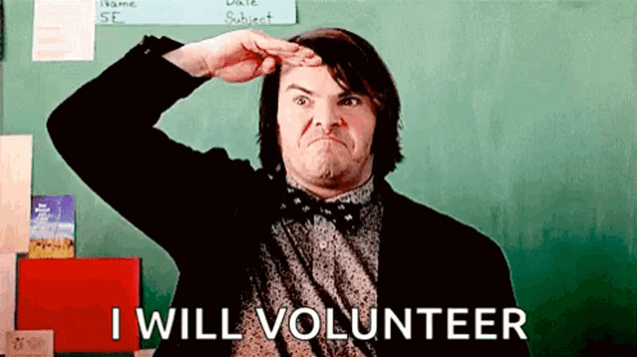 Yes I Will Volunteer GIF