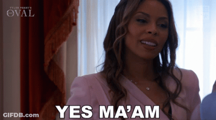 Yes Maam Ciera Payton GIF