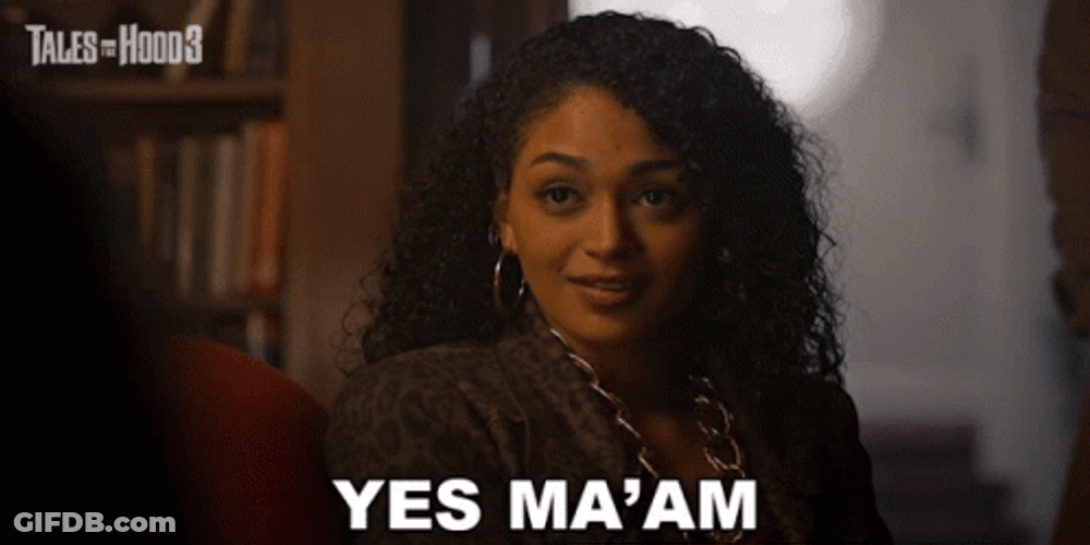 Yes Maam Savannah Basley GIF