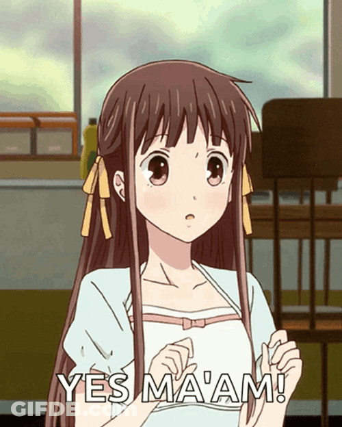 Yes Maam Tohru Honda GIF