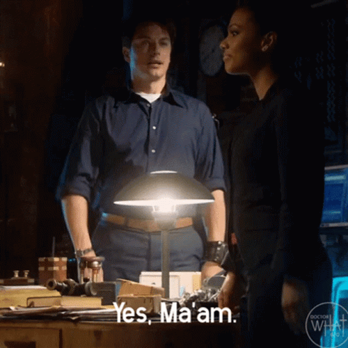 Yes Maam Torchwood Jack Harkness GIF
