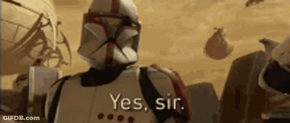 Yes Master Clone Trooper GIF